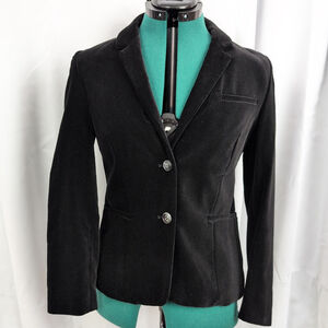 Ladies' Vintage Black Velvet Blazer Size 10 Short